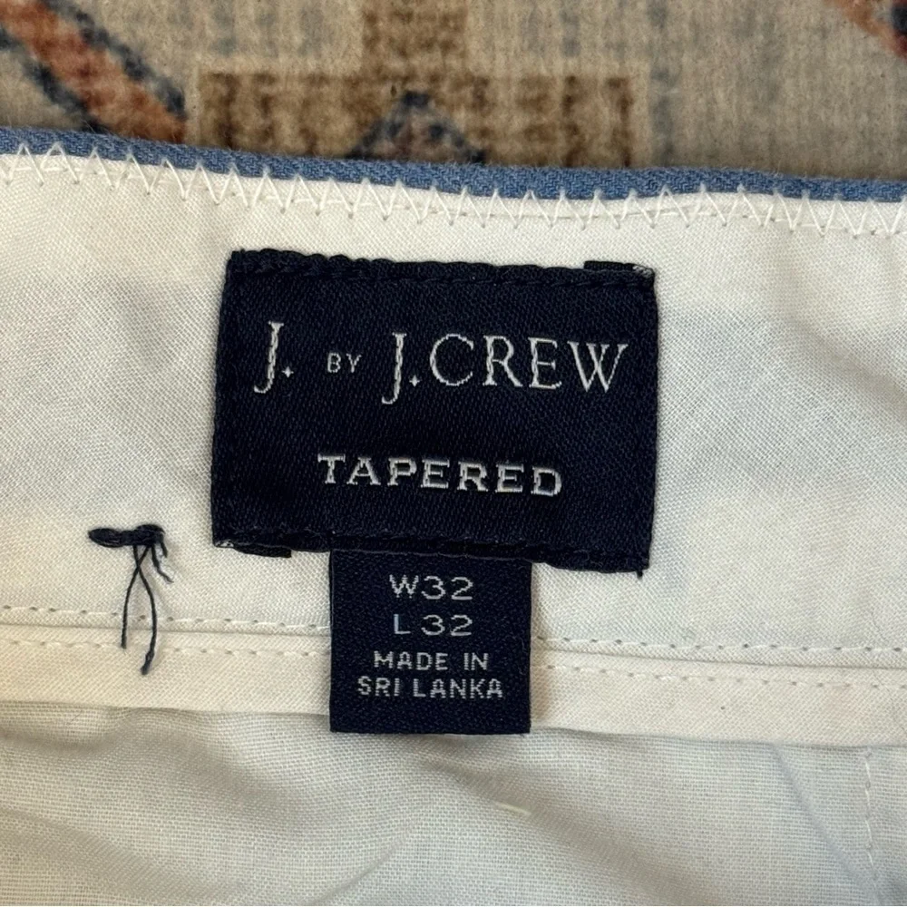 J by J. Crew Tapered Men's Blue Chino Dress Pants 100% Cotton Size 32x32